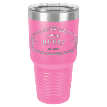 Hubby Anniversary 30oz Ringneck Tumbler